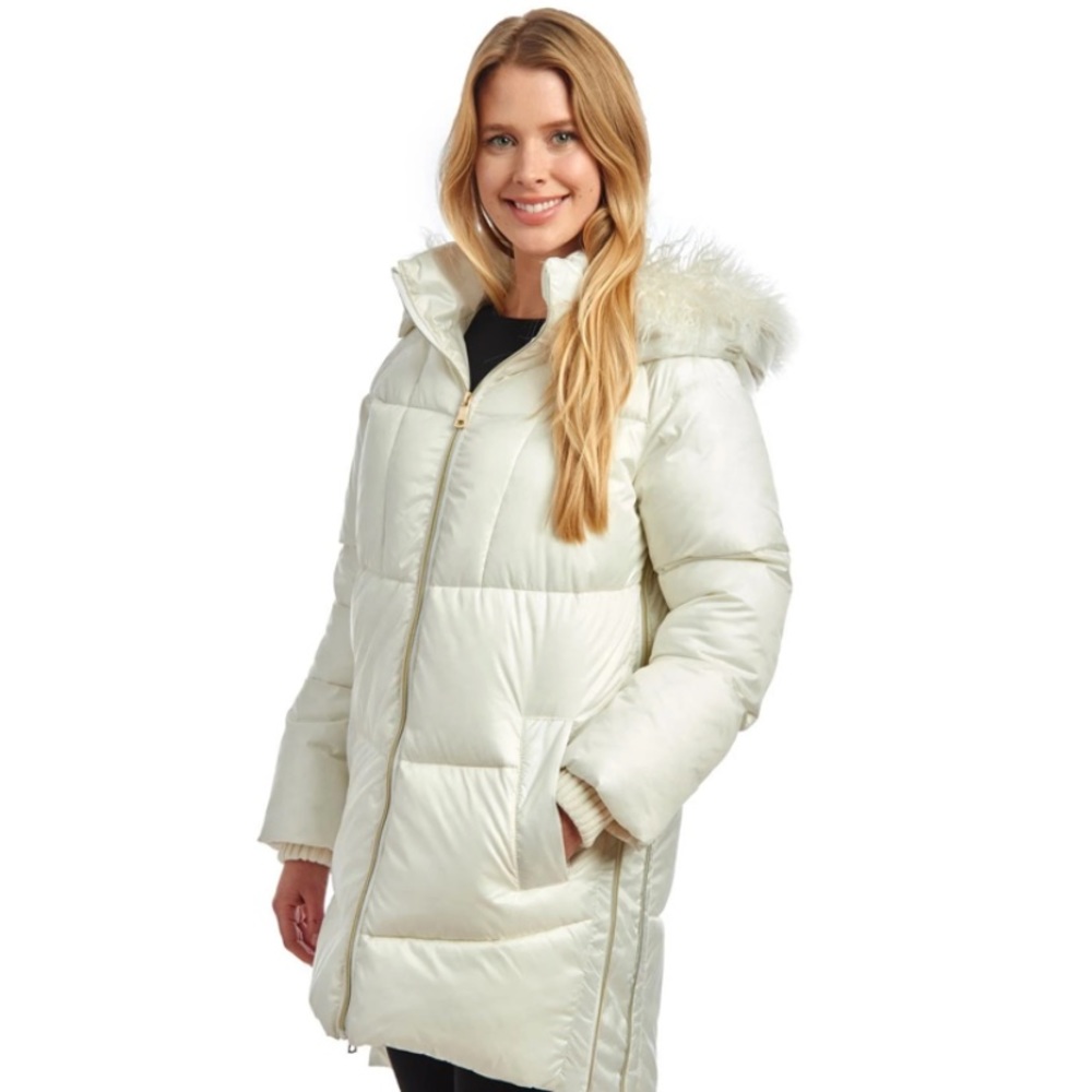 Side Zip Curly Faux Lamb Zip Off Hood